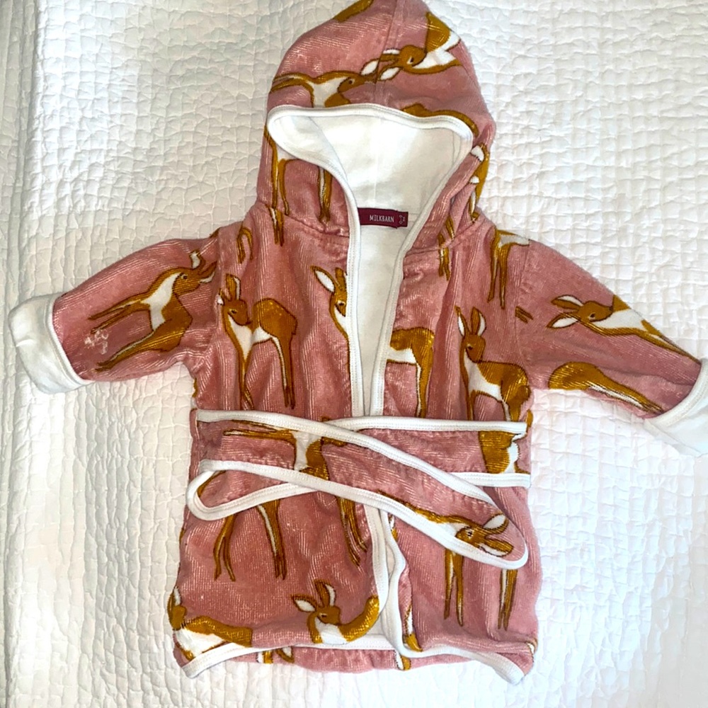 Milk Barn Fawn Baby Robe